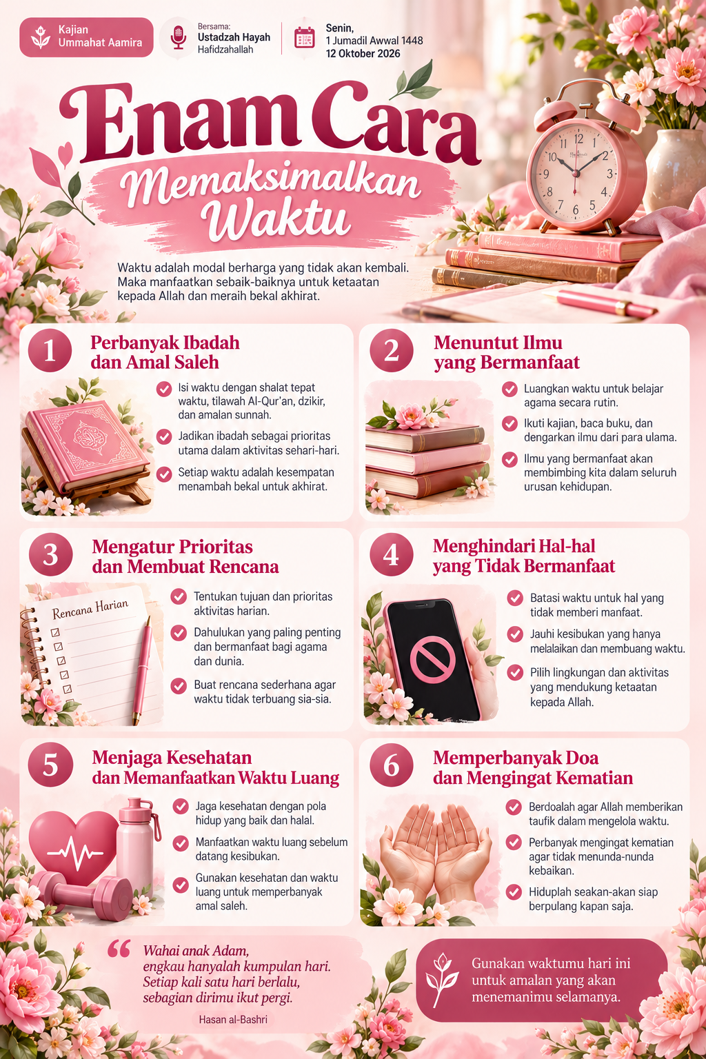 Enam Cara Memaksimalkan Waktu